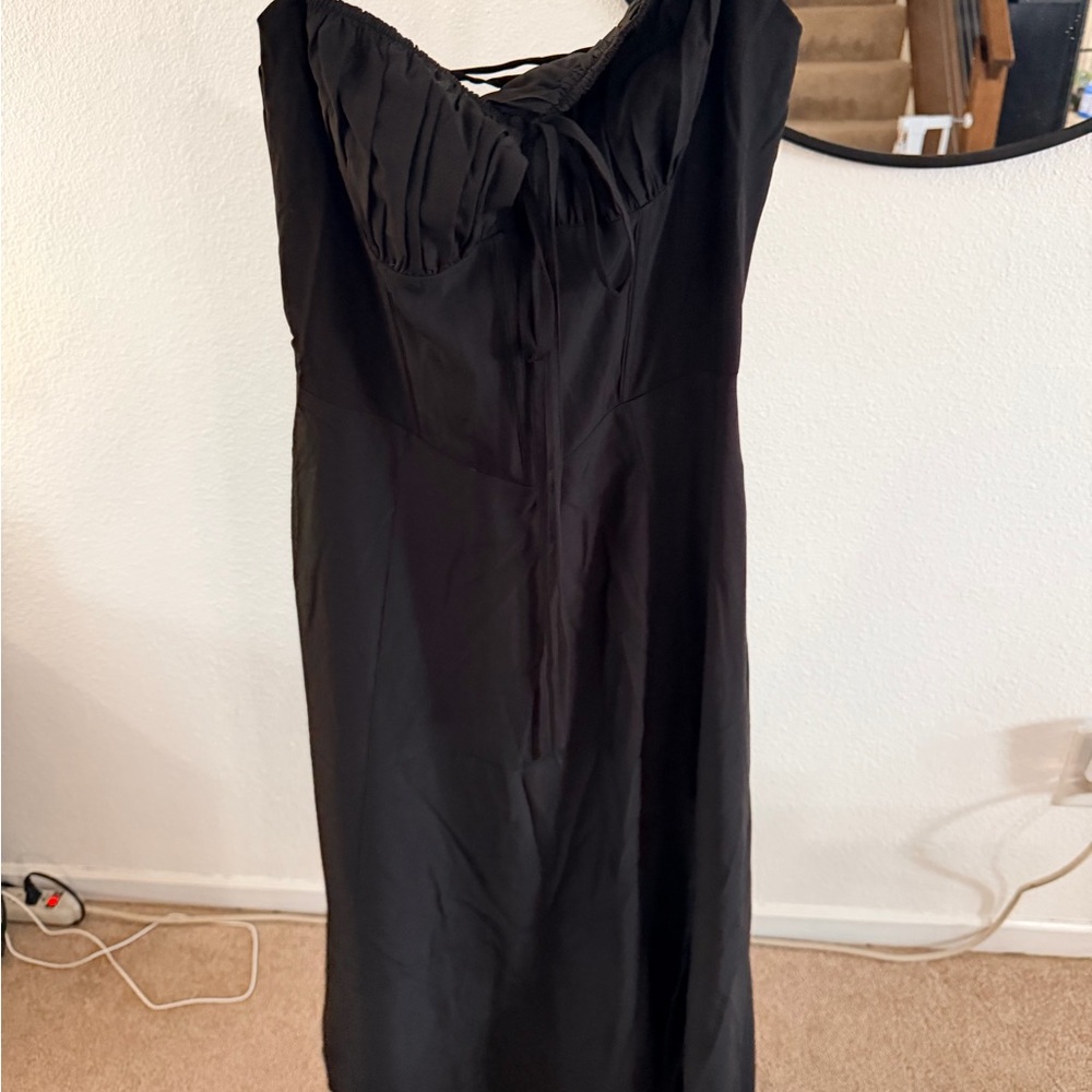 Viral Black TikTok Lace-Up Corset Dress